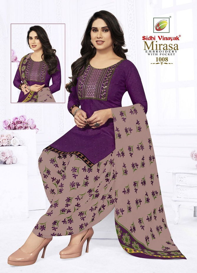 Mirasa Vol 1 By Sidhi Vinayak Indo Cotton Printed Embroidery Readymade Dress Wholesalers In Delhi